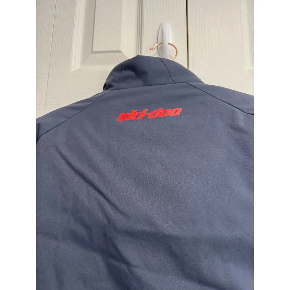 Ski-Doo Vasa jacket Women's Medium Dark Gray Tan Long Sleeve‎ Full Zip Outdoor